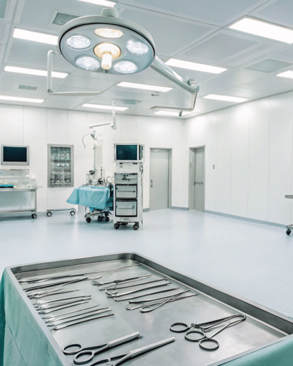 Sterile operating clean room